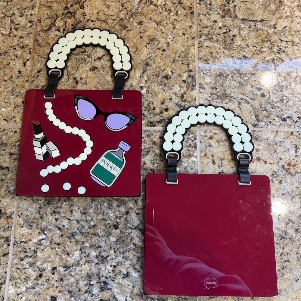Yazbukey Yaz Bukey Acrylic Plexiglass Poison Lipstick Handbag Wall Art Accessory